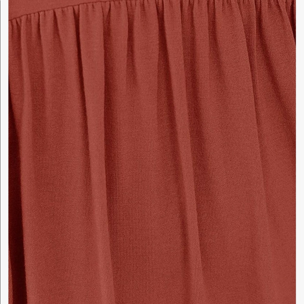 NWTSwing Dress with Pockets( Rust Red ) - Picture 3 of 12